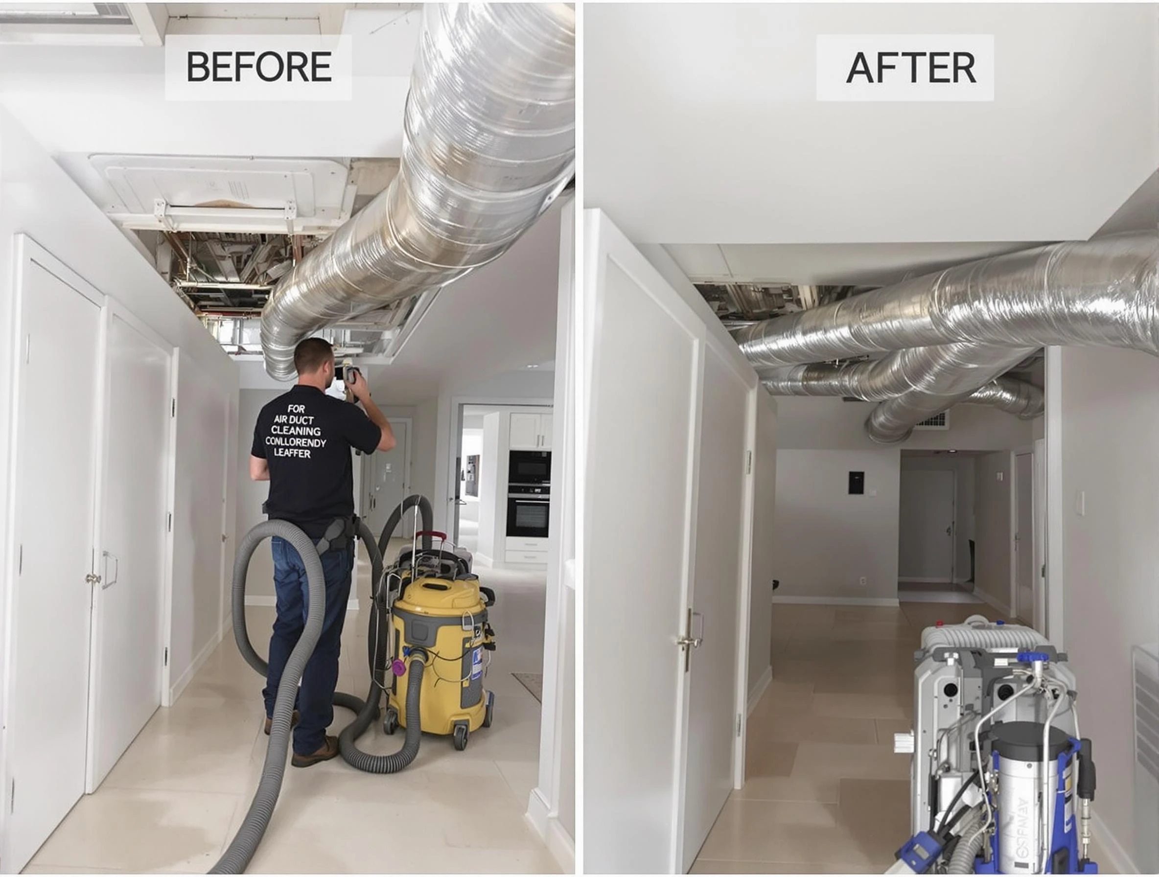Westminster Air Duct Cleaning professional performing thorough air duct cleaning in Westminster