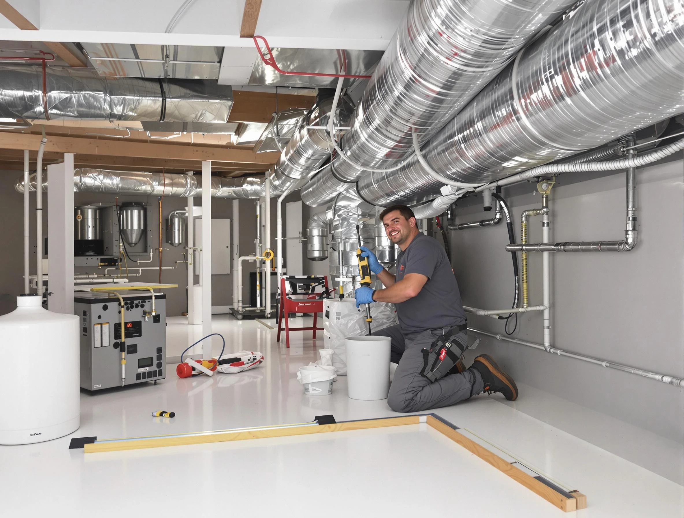 Professional duct sealing service by Westminster Air Duct Cleaning in Westminster