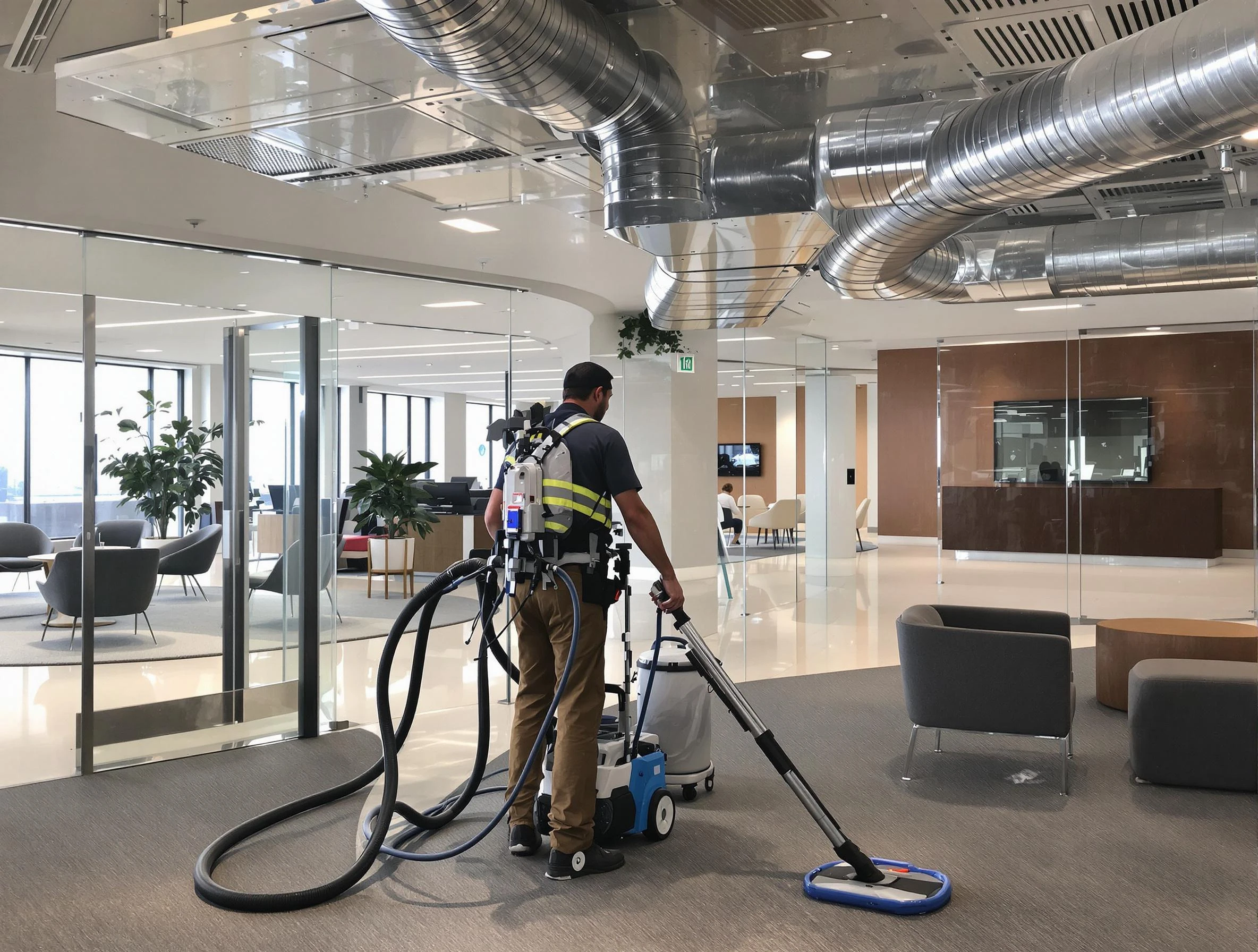 Commercial duct cleaning service by Westminster Air Duct Cleaning in Westminster