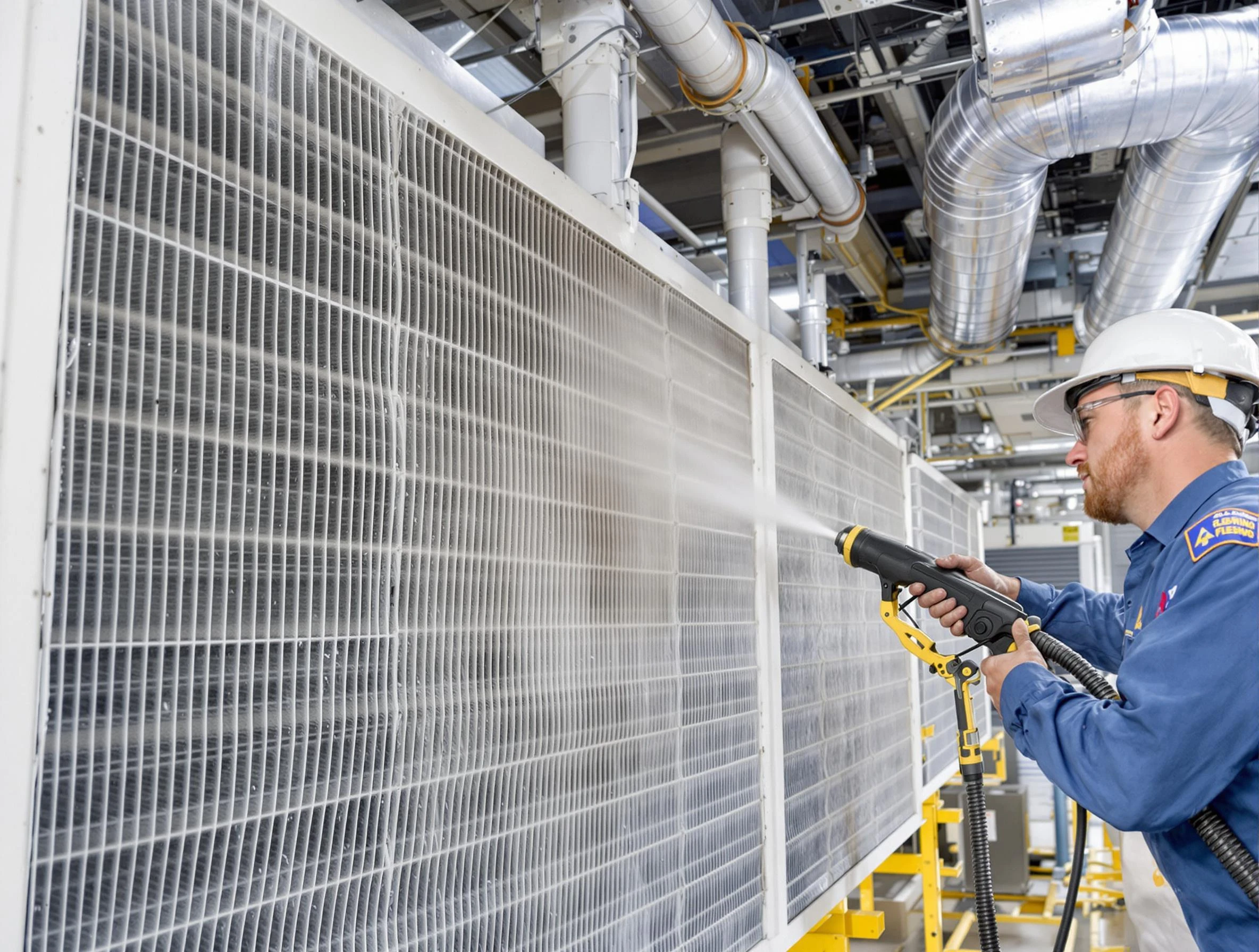 Professional commercial coil cleaning by Westminster Air Duct Cleaning in Westminster