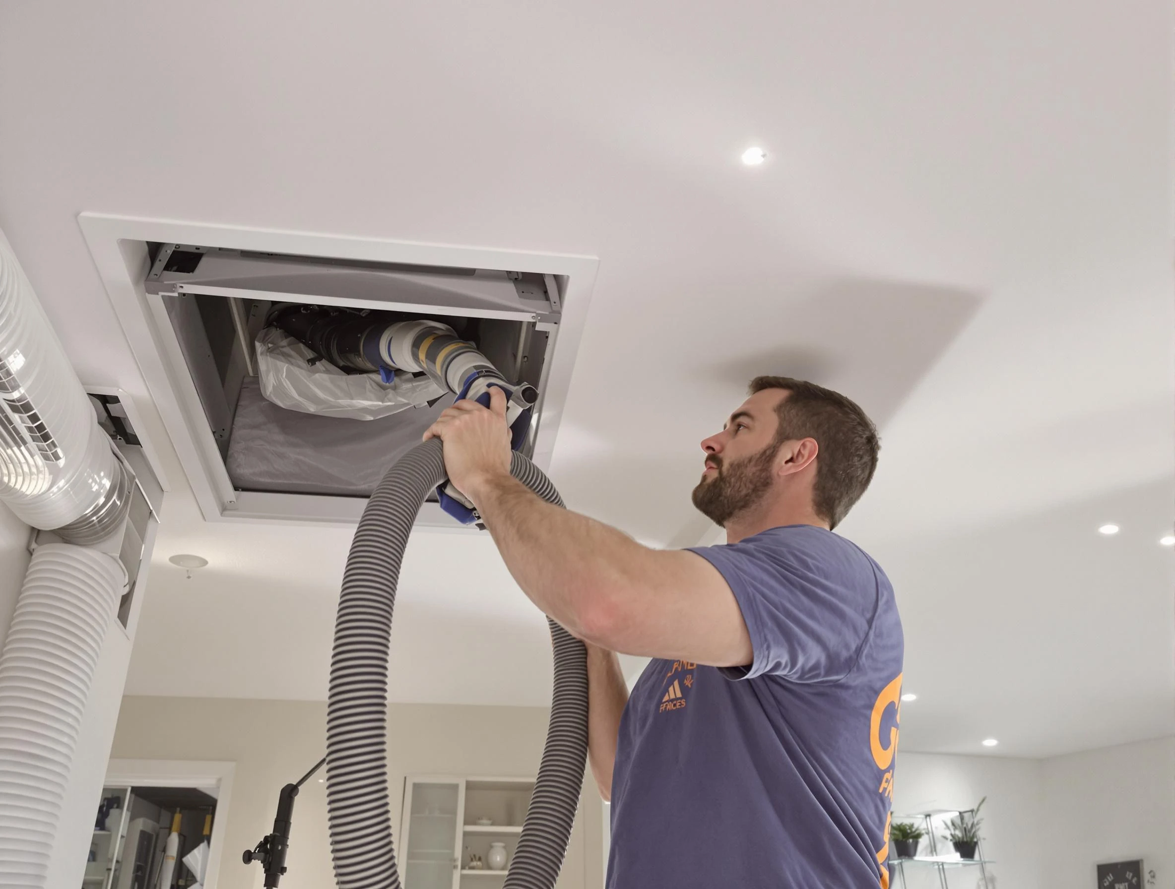 Precision indoor duct cleaning by Westminster Air Duct Cleaning in Westminster